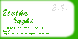 etelka vaghi business card